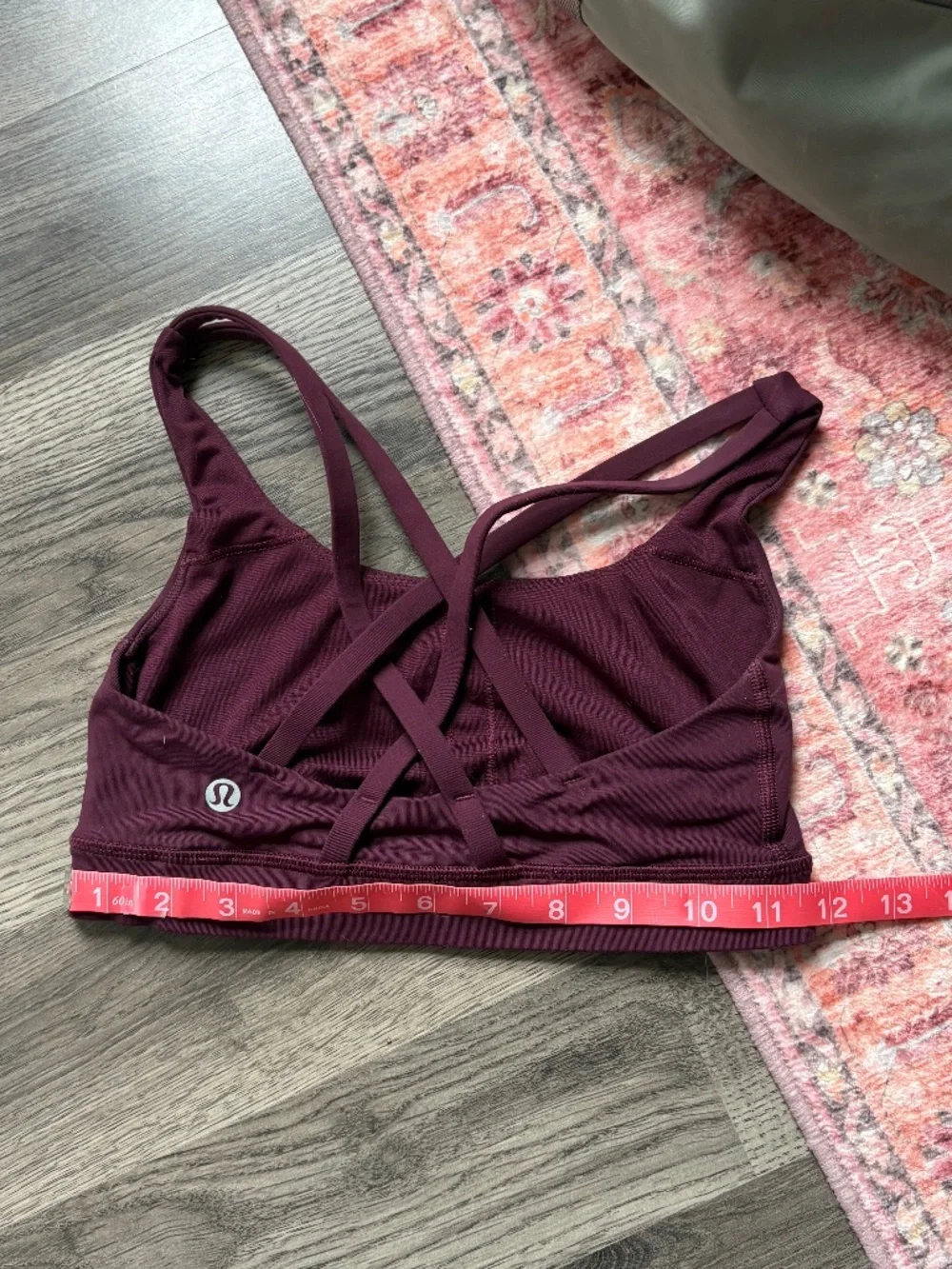 EUC Lululemon Energy Sports Bra with Medium Support in Burgundy Size 2